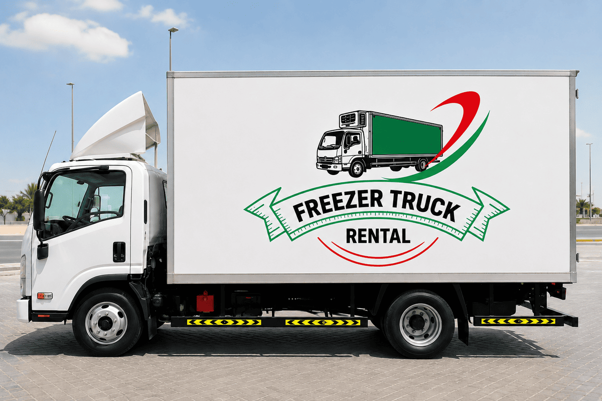 **Cargo truck rental in Abu Dhabi featuring reliable transport vehicles for dry freight, commercial goods, stock movement, and general cargo delivery services across UAE.**