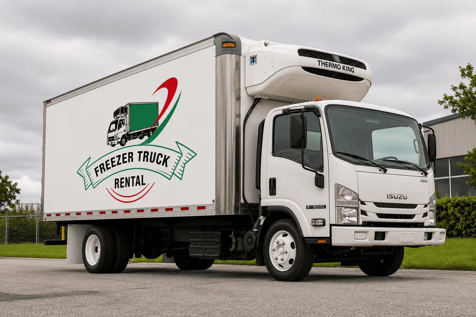 Refrigerated truck rental in Abu Dhabi featuring temperature-controlled vehicles for chilled and frozen cargo transport, cold chain logistics, food distribution, and reliable refrigerated delivery services across UAE.